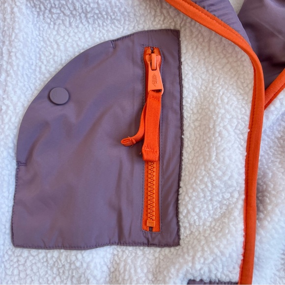 NWT Free People Ivory Multi Hit The Slopes Fleece Shawl Jacket - Picture 5 of 8